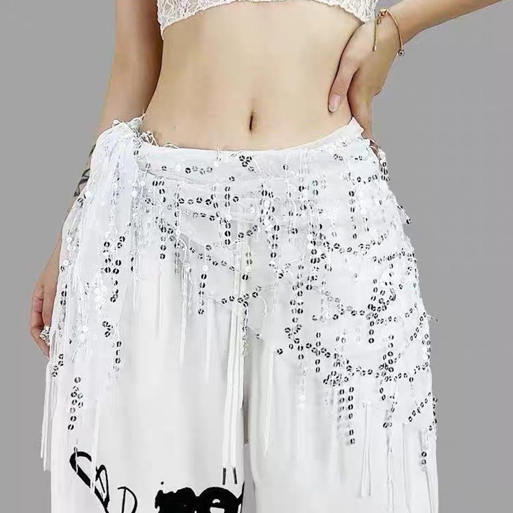 Street Fashion India - Sequins Belly Dance Belt Tassels Jazz