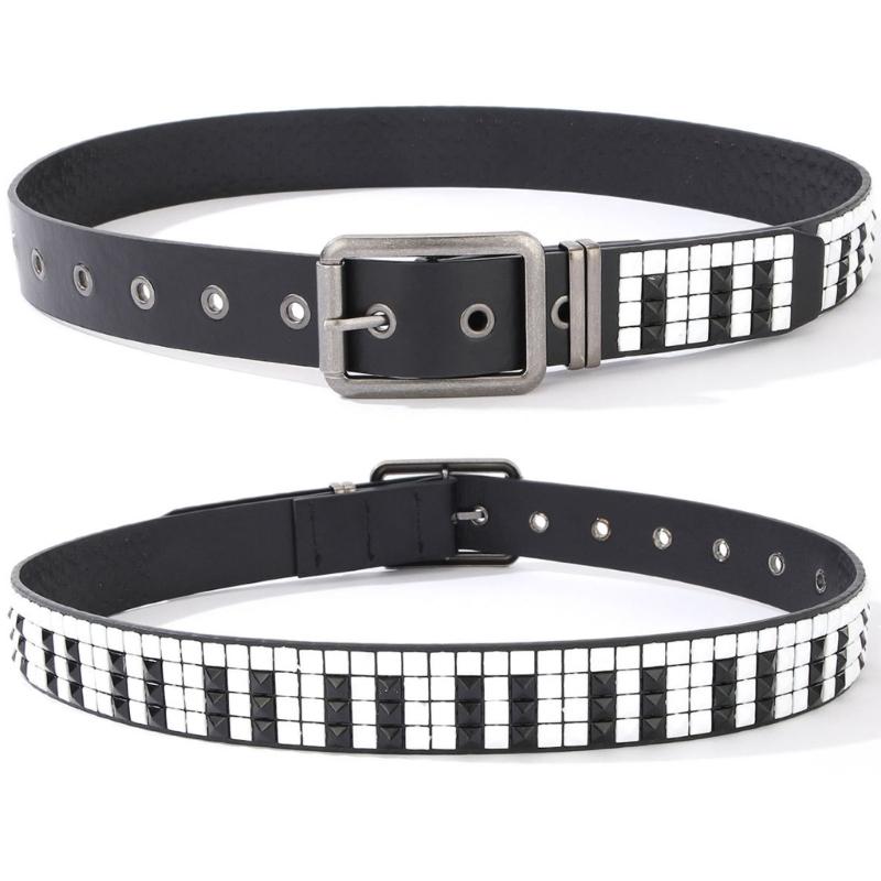 Street Fashion Reference - 31BB Piano Studded Waist Belt Waistband