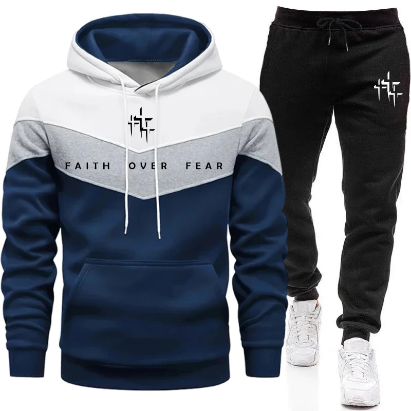 Faith Over Fear Men's Tracksui - огляд і ціна Street Fashion Hoodie