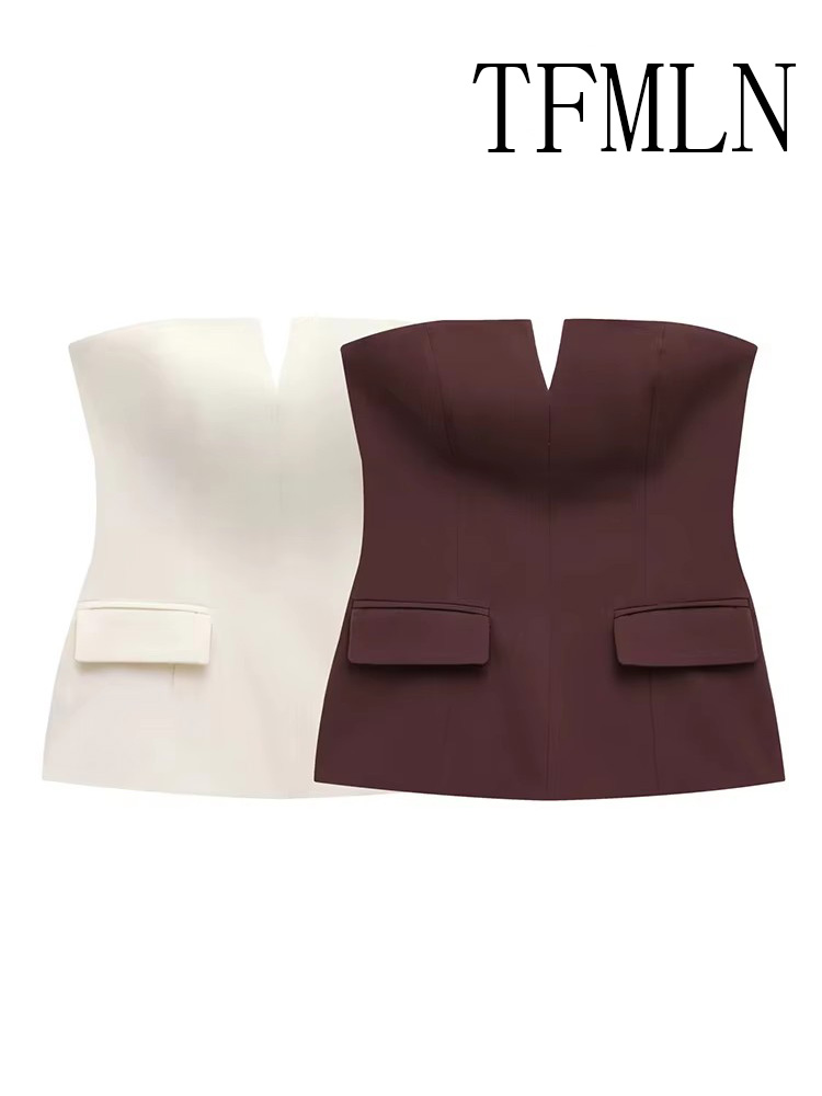 TFMLN Womens Strapless Crop 20 - огляд і ціна Street Fashion Youtube