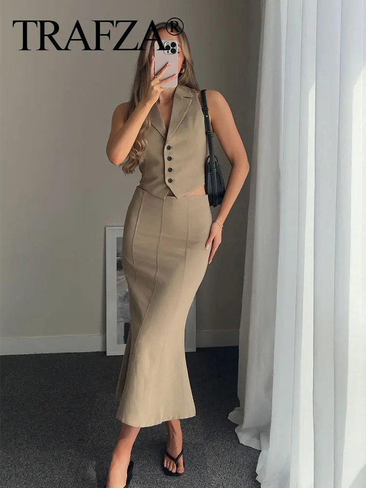 HH Women Solid Vest Skirt Sets - огляд і ціна Street Fashion Vest