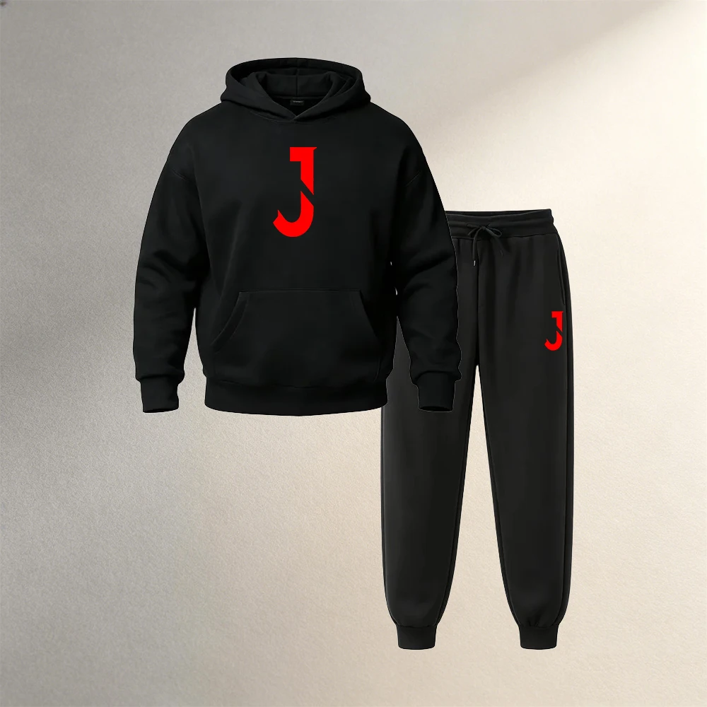 Men's Sets 2Pcs Autumn Winter  - огляд і ціна Street Fashion Hoodie