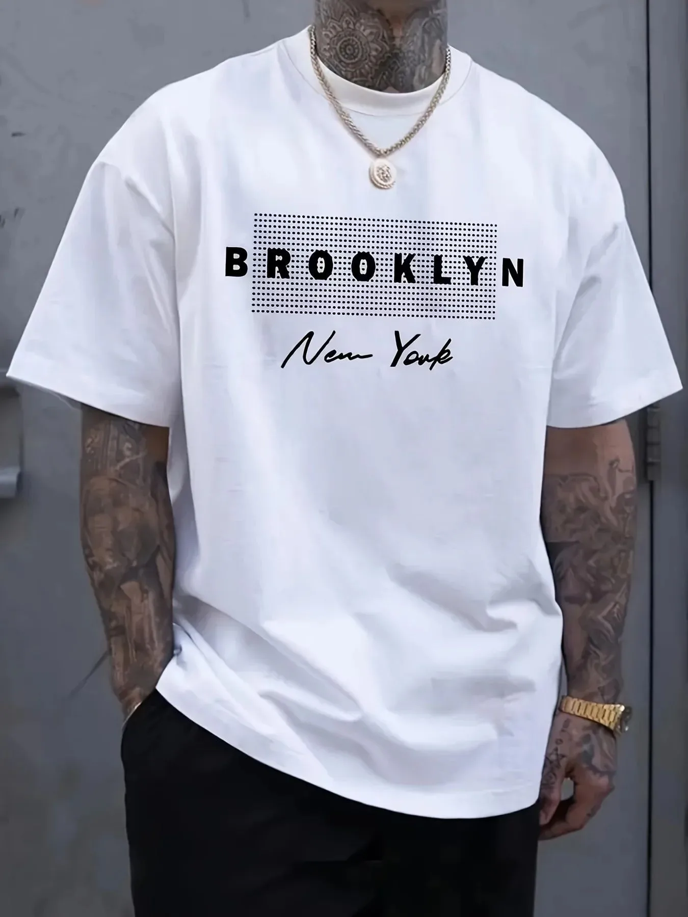 Men's New York Letter Printed  - огляд і ціна Street Fashion New York