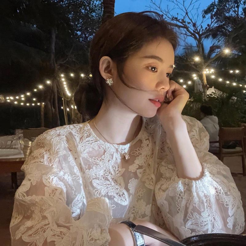 MEXZT Elegant Sheer White Shir - огляд і ціна Street Fashion Korea