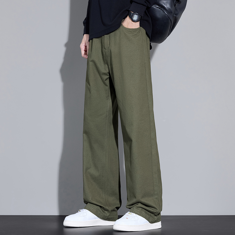 100% Cotton Men's Baggy Wide-l - огляд і ціна Street Fashion Korea