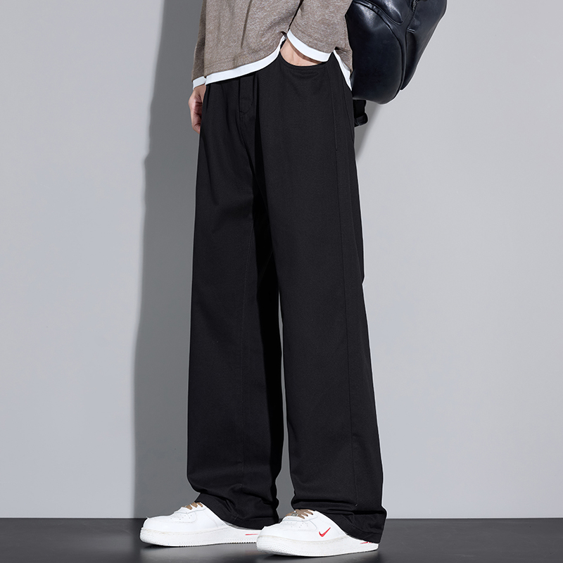 100% Cotton Men's Baggy Wide-l - огляд і ціна Street Fashion Korea
