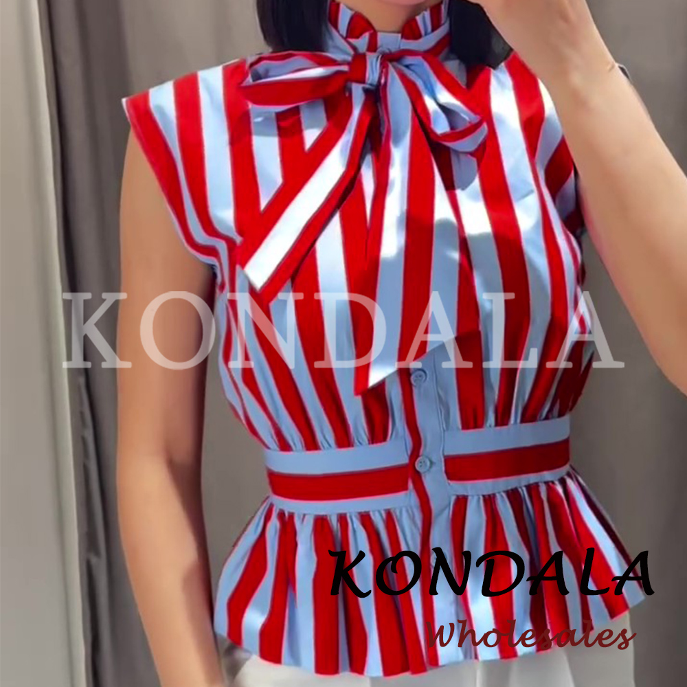 KONDALA Chic Striped Y2K Women - огляд і ціна Street Fashion Vest