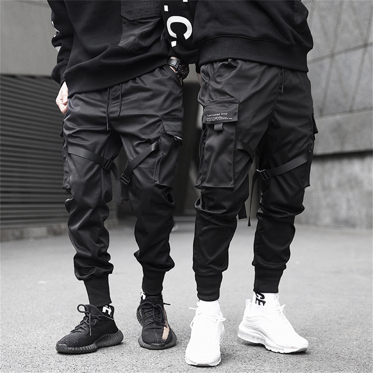 Black Hip Hop Cargo Pants Summ - огляд і ціна Street Fashion Korea