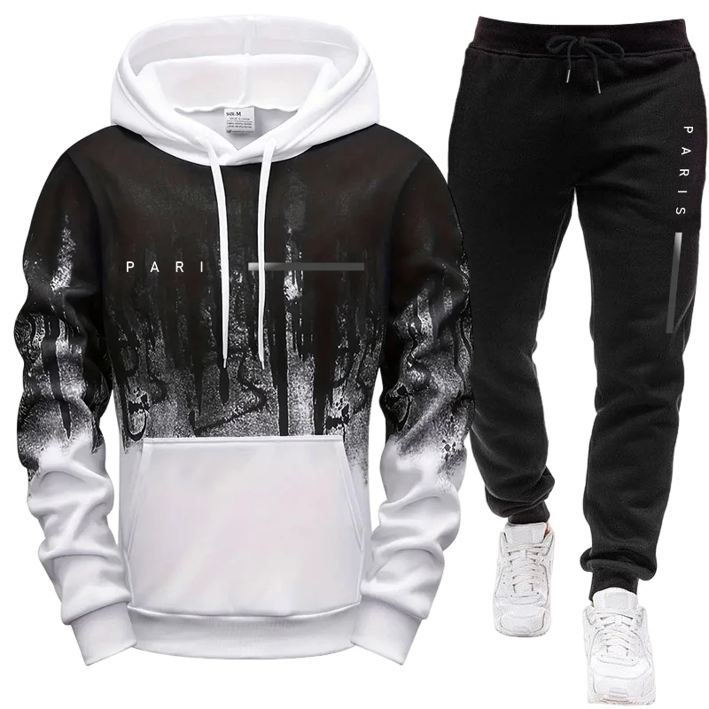 Men's Set/Hoodie/Pants Paris N - огляд і ціна Street Fashion Hoodie