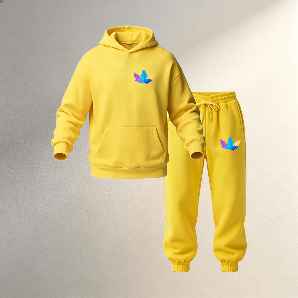 Men Clothing Sets Pullover 2Pc - огляд і ціна Street Fashion Hoodie