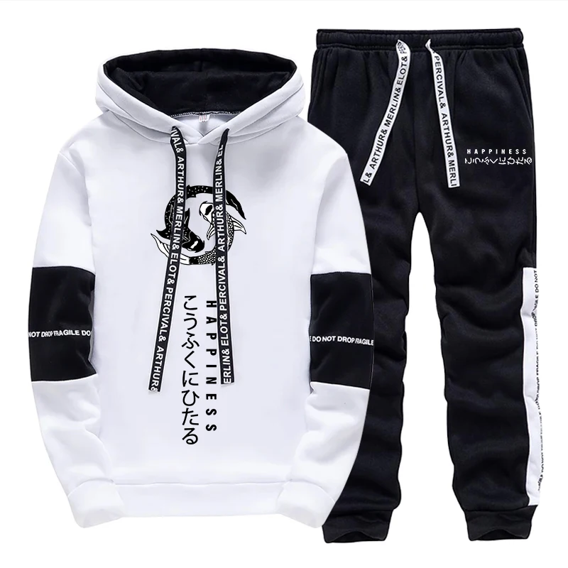 Fashion Men's Tracksuit Print  - огляд і ціна Street Fashion Hoodie