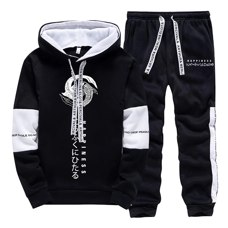 Fashion Men's Tracksuit Print  - огляд і ціна Street Fashion Hoodie
