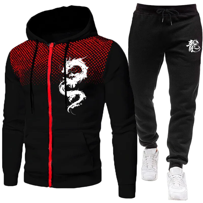 Men's Paris Dragon Pattern Fas - огляд і ціна Street Fashion Hoodie
