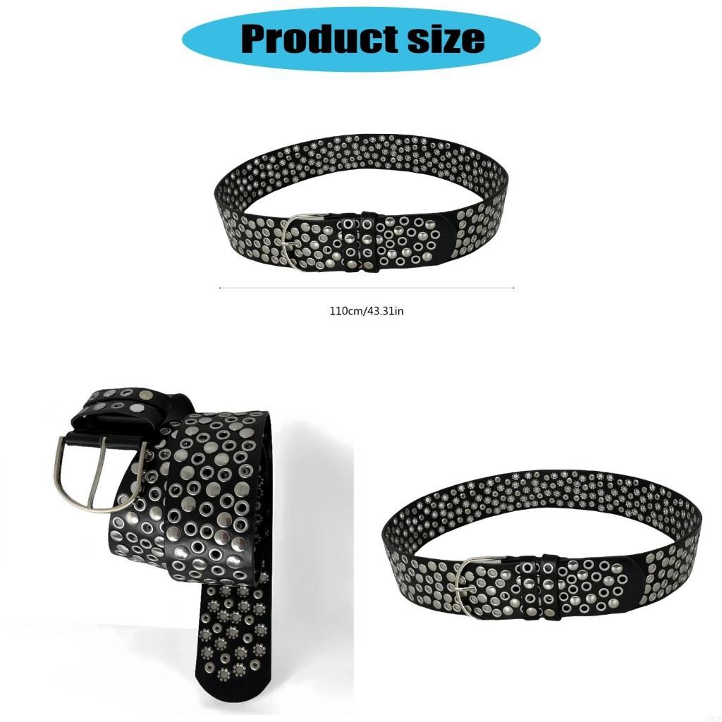 Punk Rivet Studded Belt with F - огляд і ціна Street Fashion Reference