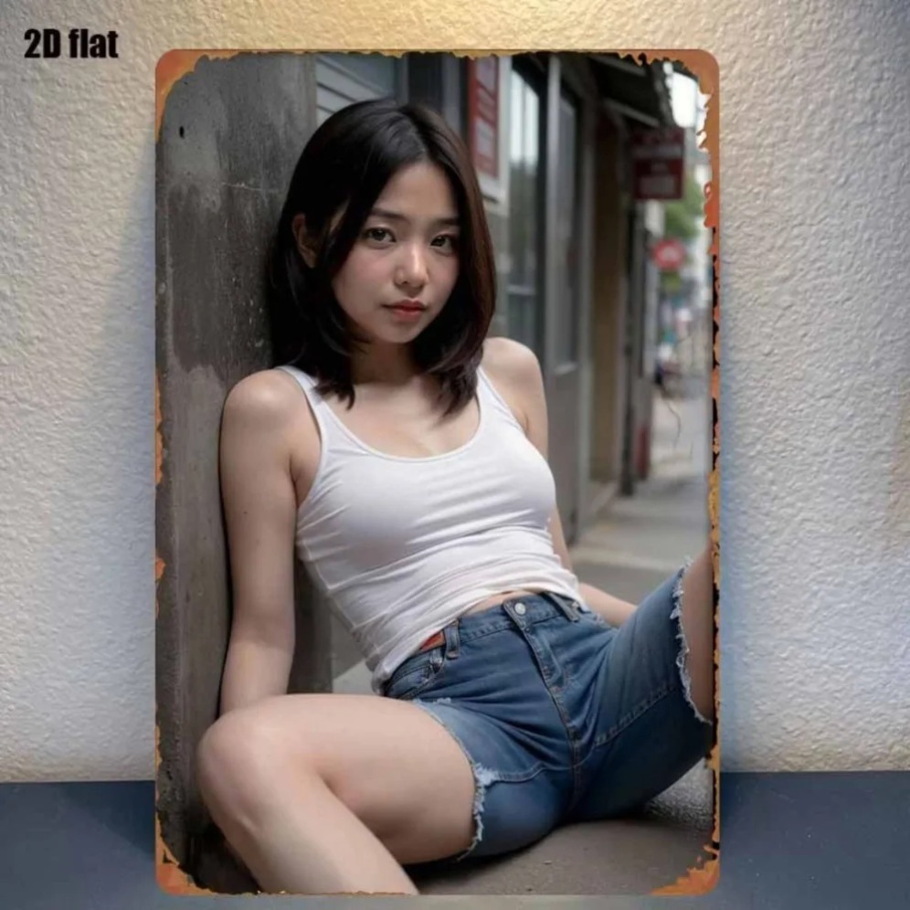 New Trendy HD Metal Wall Art - - огляд і ціна Asian Street Fashion Girls
