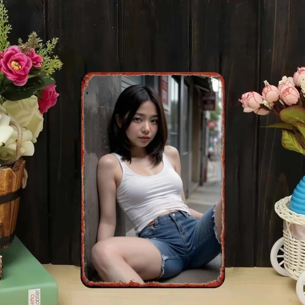 New Trendy HD Metal Wall Art - - огляд і ціна Asian Street Fashion Girls
