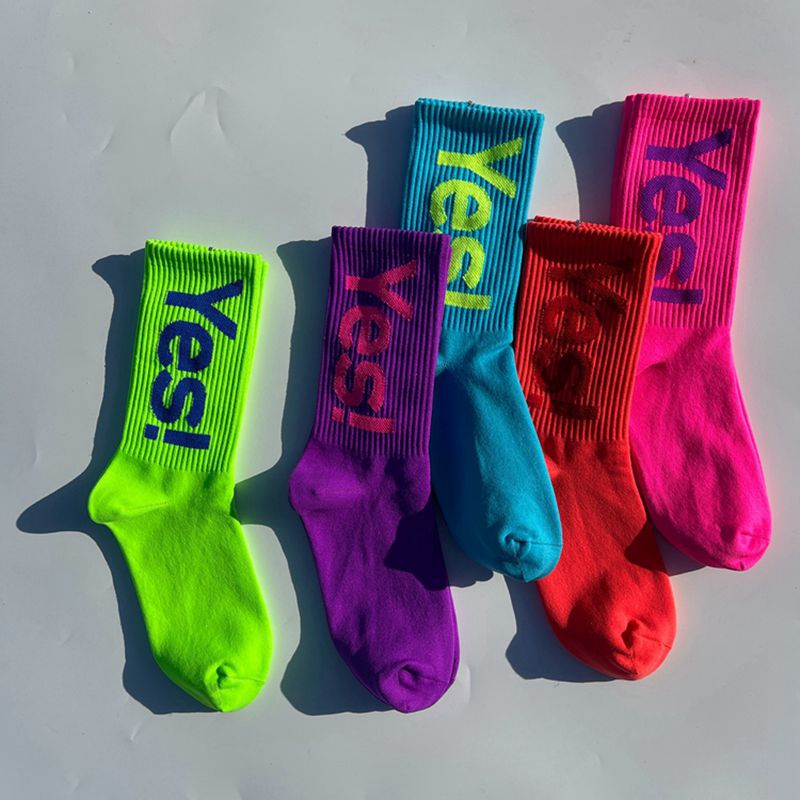 5 Pairs 'Yes!' Mid Crew Socks  - огляд і ціна Street Fashion Youtube