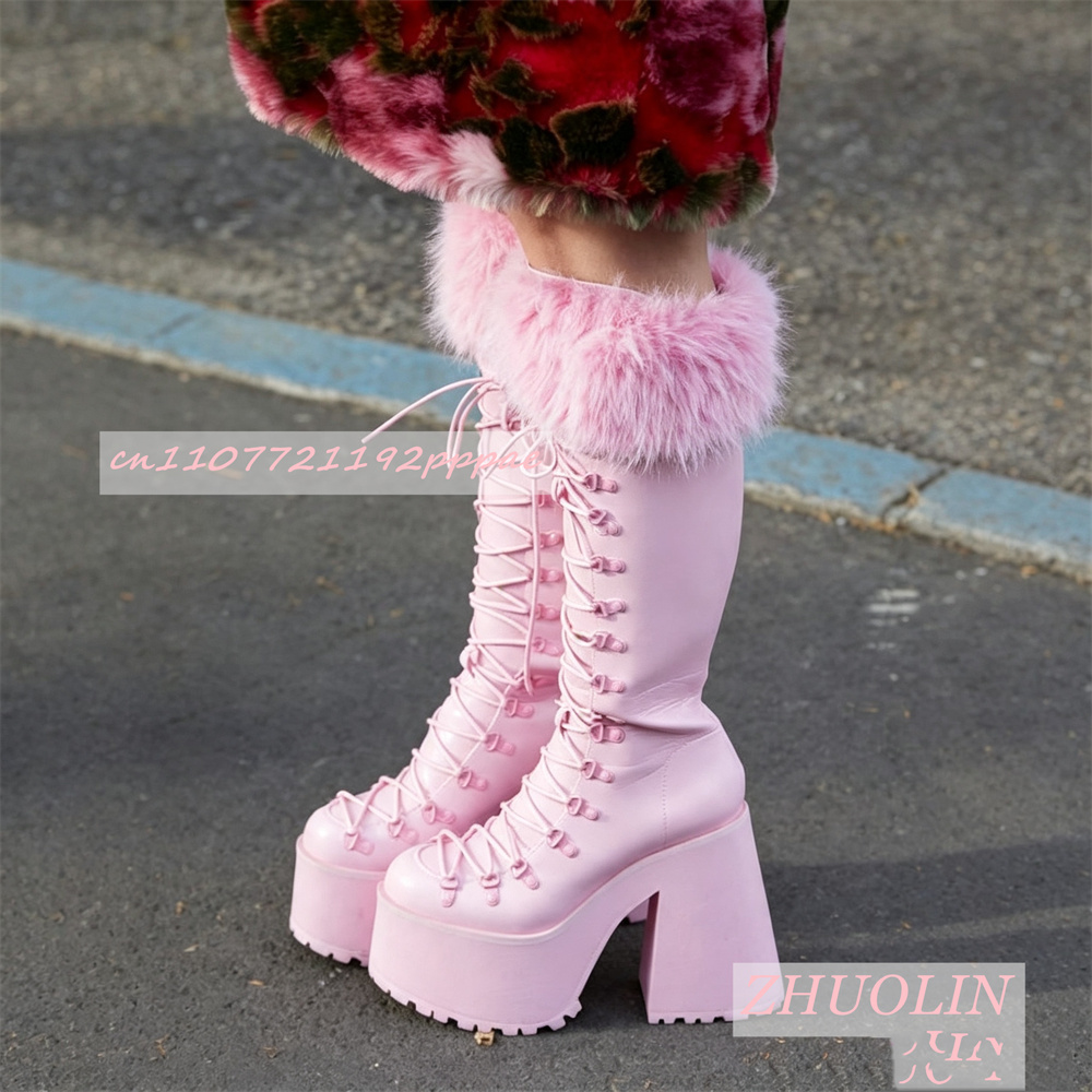 Women Platform Boots Knee High - огляд і ціна Street Fashion Lady