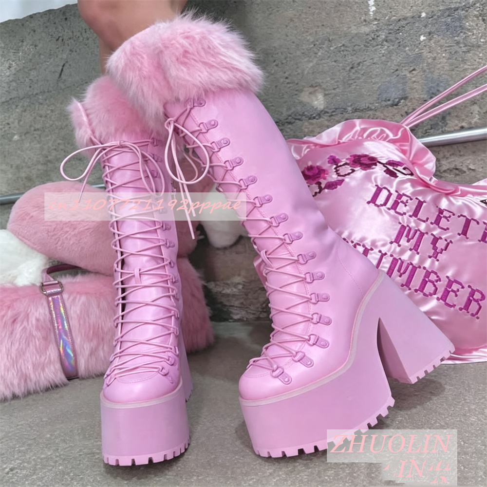 Women Platform Boots Knee High - огляд і ціна Street Fashion Lady