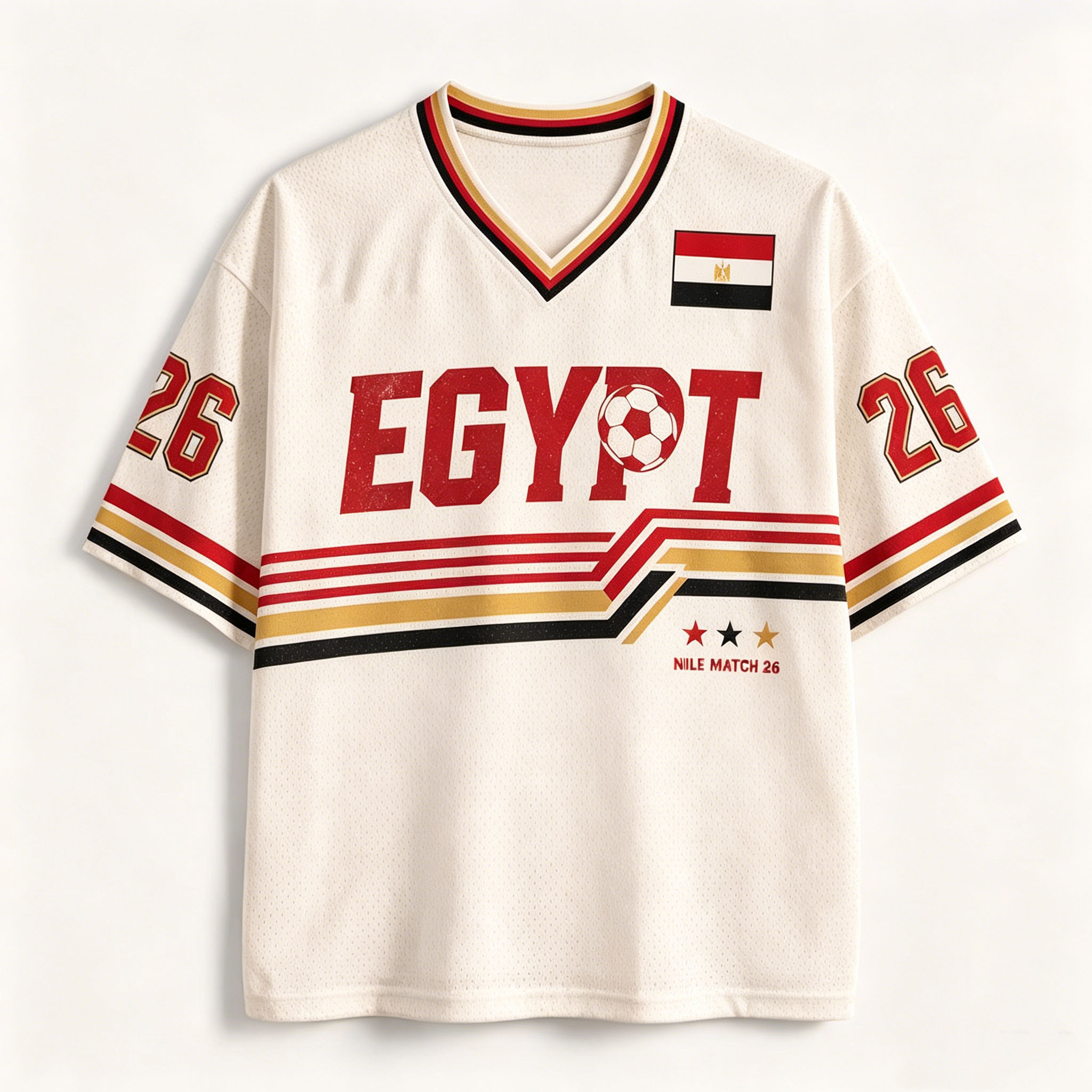 2026 Egypt jersey retro V-neck - огляд і ціна Street Fashion Egypt